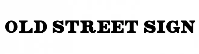 Old Street Sign  baixar fontes gratis