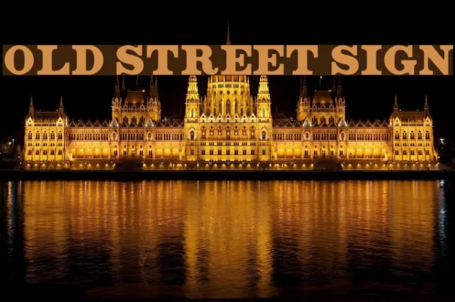 Old Street Sign Example 2