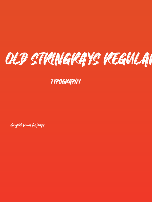 Old Stringrays Regular Poster