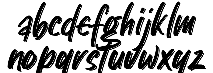 Old Stringrays Regular Font LOWERCASE