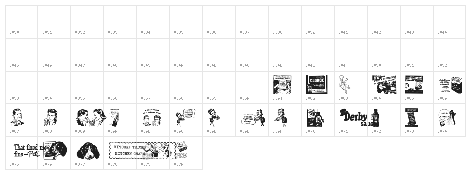 Old Time Ad Dings Two Character Map