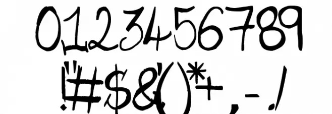 Old Time Villain Font OTHER CHARS