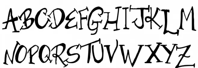 Old Time Villain Schriftart Groß