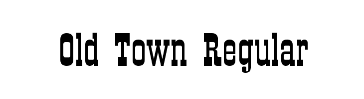Old Town Regular Font