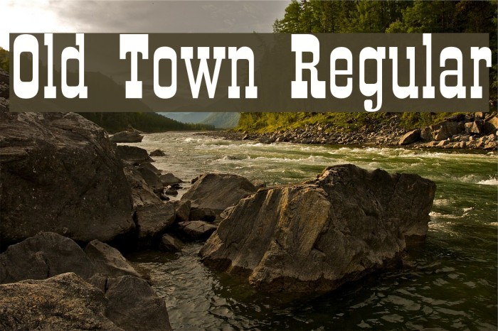Old Town Regular Font examples