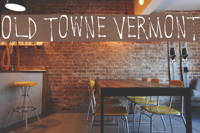 Old Towne Vermont Font examples