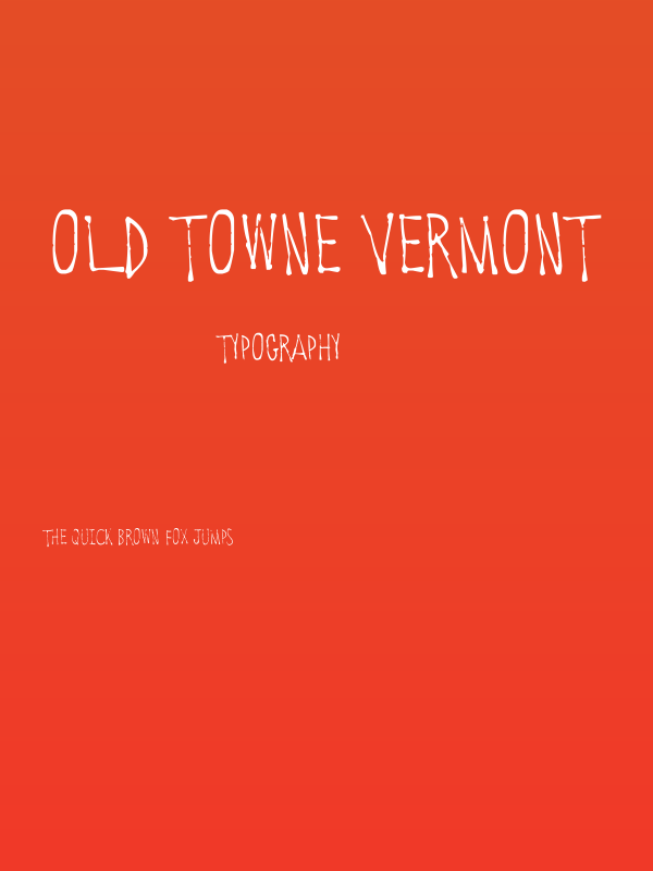 Old Towne Vermont Poster