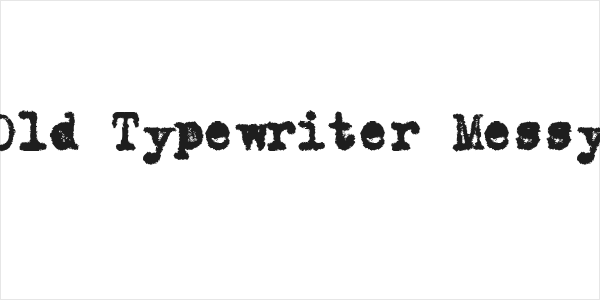 Old Typewriter Messy Logo