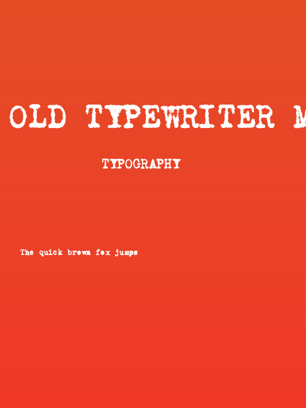 Old Typewriter Messy Poster