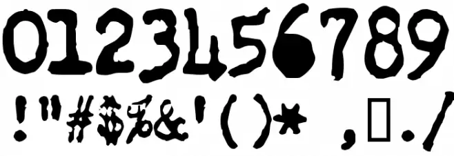 Old Typewriter Simplified フォント その他の文字