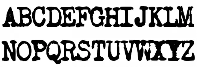 Old Typewriter Simplified フォント 大文字