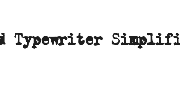 Old Typewriter Simplified Logo