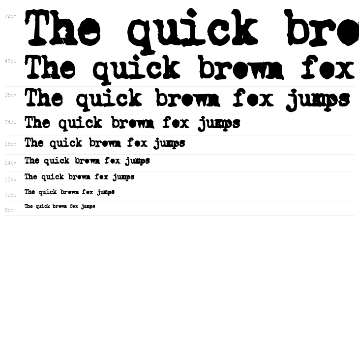 Old Typewriter Simplified Waterfall