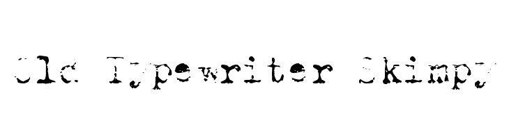 Old Typewriter Skimpy  font caratteri gratis