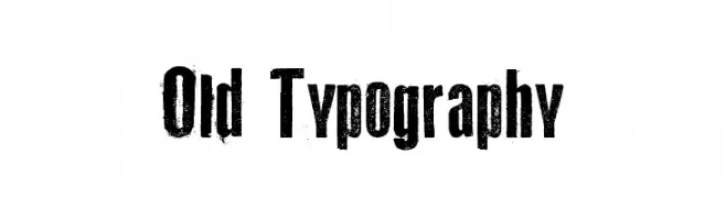 Old Typography  لخطوط تنزيل