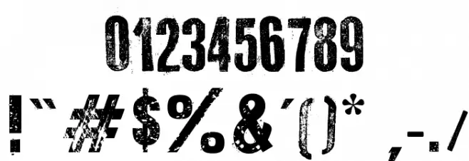 Old Typography Font OTHER CHARS