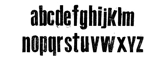 Old Typography Font LOWERCASE