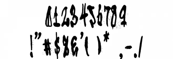 Old Vandals Crew Font OTHER CHARS