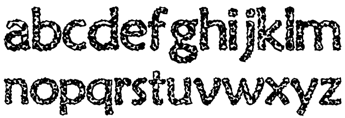 Old Virus Font LOWERCASE