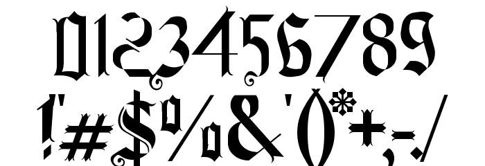 Old Wise Lord Font OTHER CHARS