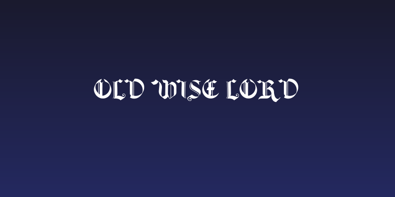 Old Wise Lord Social Header