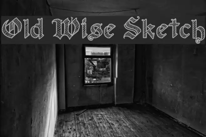 Old Wise Sketch Font examples