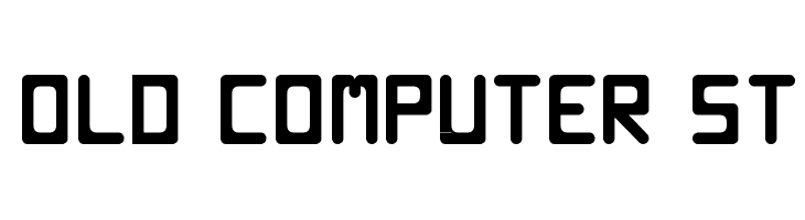 Old computer St  Frei Schriftart Herunterladen