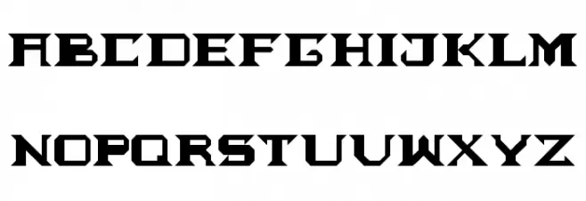 Old fantasy[upper case] Regular Font Litere mari