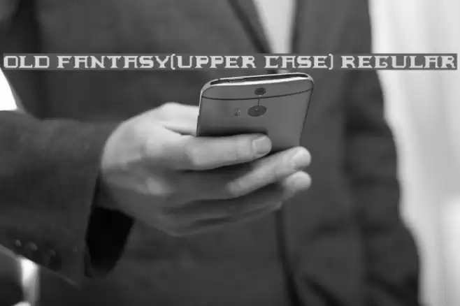Old fantasy[upper case] Regular Font examples