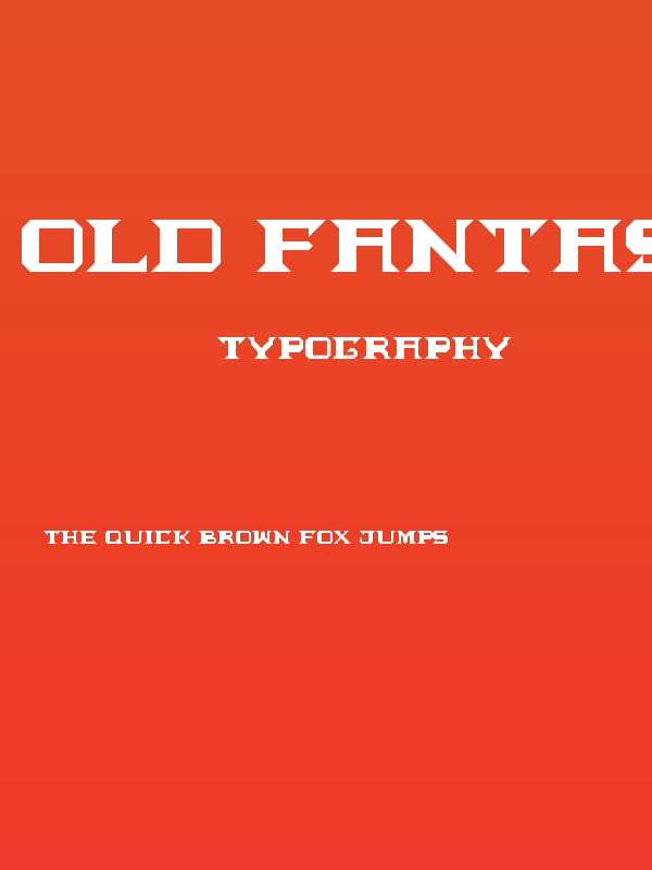 Old fantasy[upper case] Regular Poster