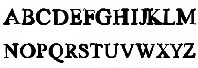 Old news Font Litere mari