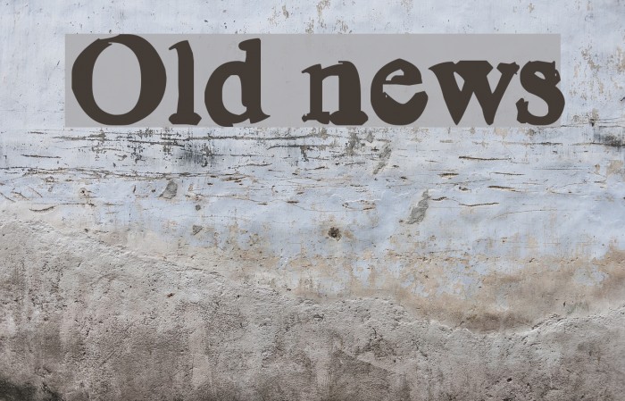 Old news Font examples