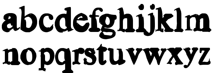 Old news Font LOWERCASE