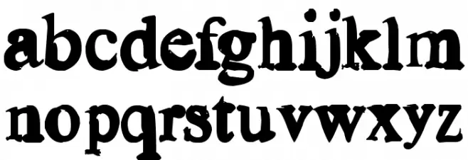 Old news Caratteri MINUSCOLO