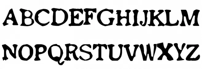 Old newspaper font Polices MAJUSCULES