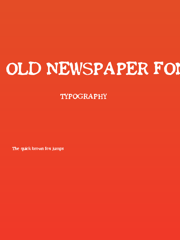 Old newspaper font Poster