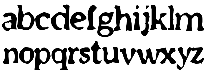 Old newspaper font Font LOWERCASE