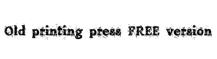 Old printing press_FREE-version  baixar fontes gratis