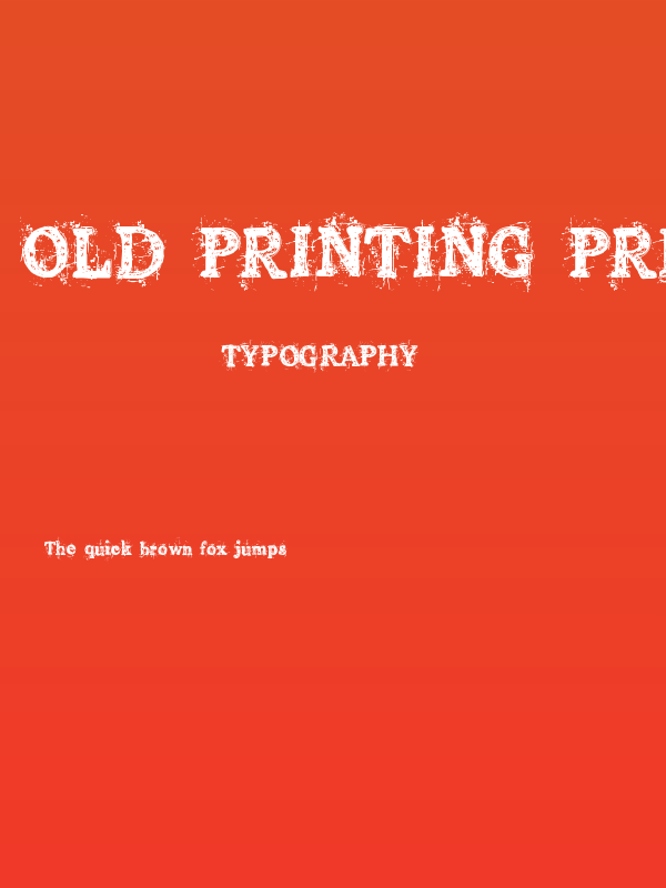 Old printing press_FREE-version Poster