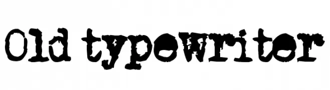 Old typewriter  Descarca Fonturi Gratis