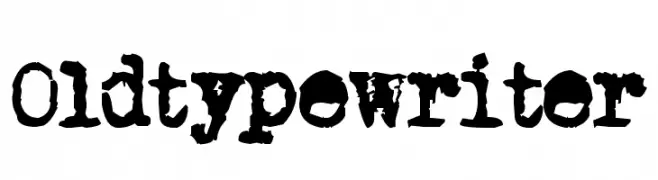 Old typewriter  Fuentes Gratis Descargar