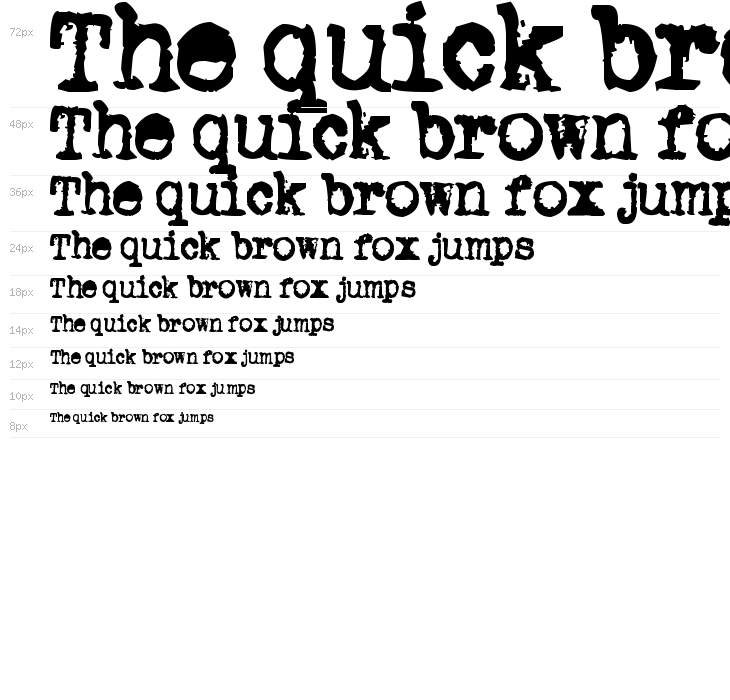 Old typewriter Waterfall