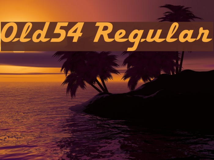 Old54 Regular Font examples