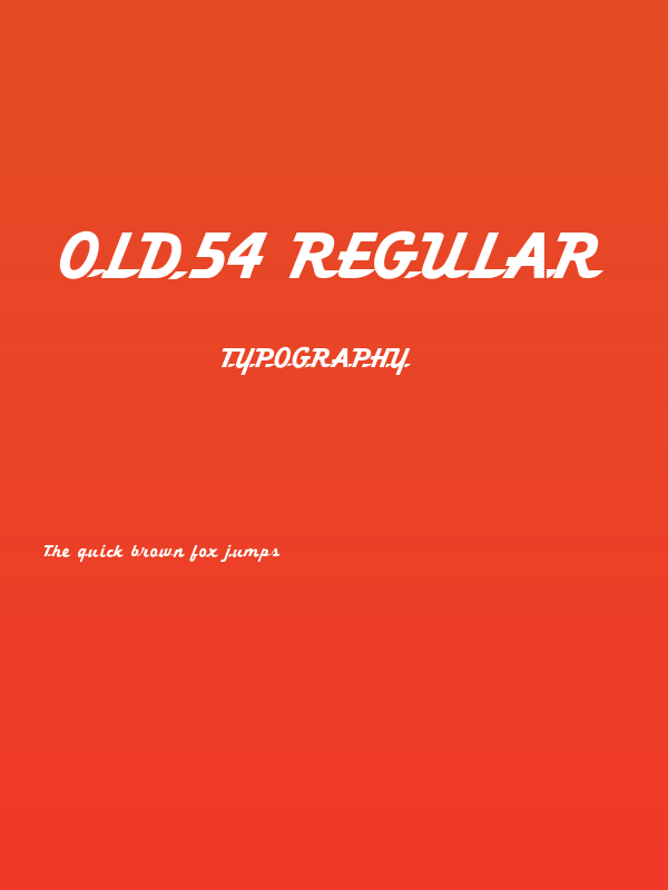 Old54 Regular Poster
