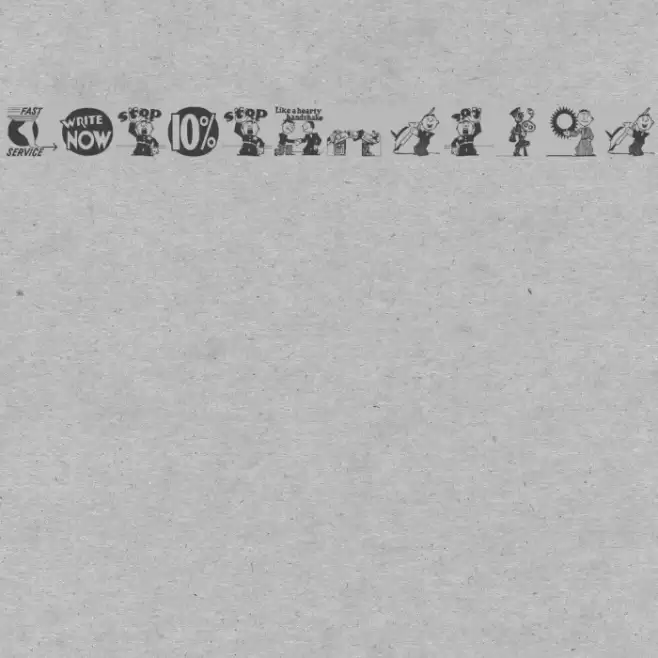 OldAdPosters Font examples