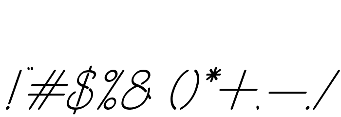 OldAlphaItalic Font OTHER CHARS