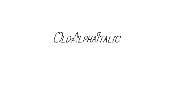 OldAlphaItalic Logo