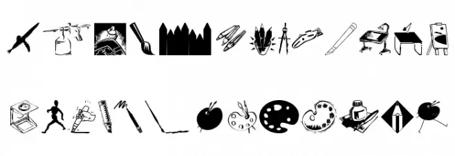 OldArtTools フォント 大文字