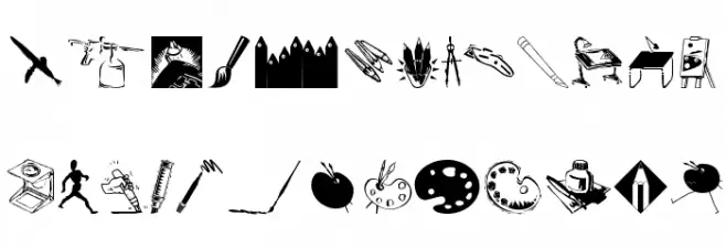 OldArtTools خط أحرف صغيرة