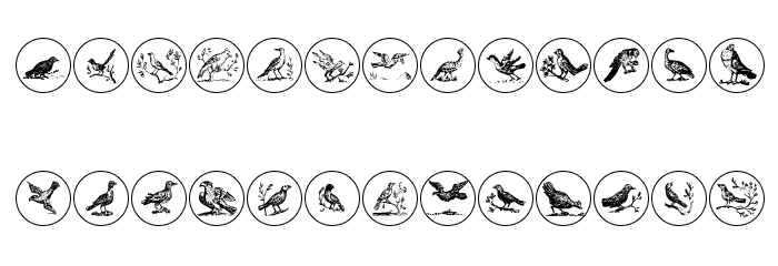 OldBirdsTwo Font LOWERCASE